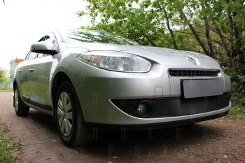 3 779 р. Защита радиатора (низ) Стрелка11 Стандарт Renault Fluence дорестайлинг (2010-2012) (черная)  с доставкой в г. Тольятти. Увеличить фотографию 2