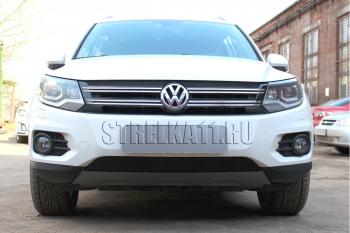 Защита радиатора (Track&Field) Стрелка11 Стандарт Volkswagen Tiguan NF рестайлинг (2011-2017)