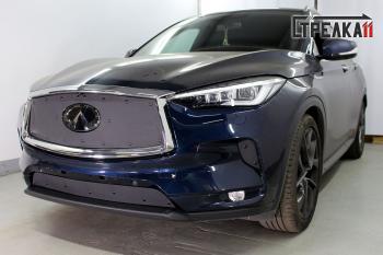 Зимняя заглушка решетки радиатора (боковые, 2 части) Стрелка11 INFINITI Qx50 J55 (2017-2022) ()