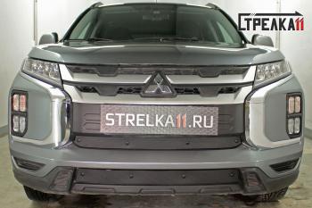 Зимняя заглушка решетки радиатора (середина) Стрелка11 Mitsubishi ASX 3-ий рестайлинг (2019-2025) ()