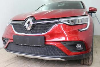 7 299 р.  Защита радиатора (верх, 2 части) Стрелка11 PREMIUM Renault Arkana (2019-2025) (черная)  с доставкой в г. Тольятти. Увеличить фотографию 3