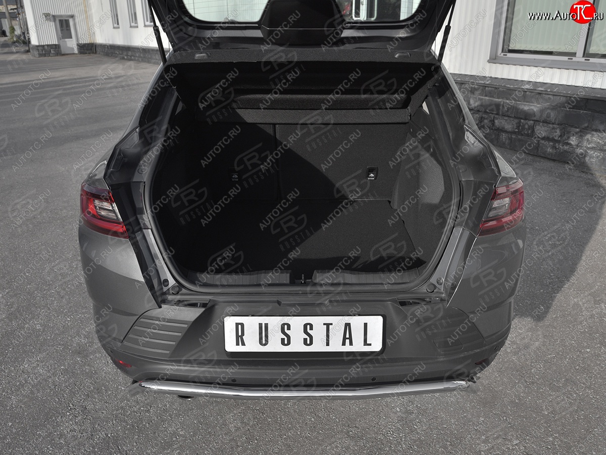 699 р. Защитная накладка заднего бампера Russtal  Renault Arkana (2019-2025) (Нержавейка шлифованная)  с доставкой в г. Тольятти