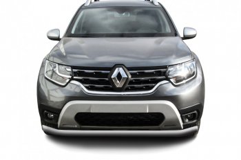 Защита переднего бампера Slitkoff (Ø57 мм). Renault Duster HM рестайлинг (2021-2024)