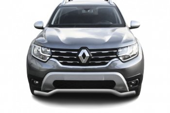 Защита переднего бампера Slitkoff (Ø57 мм). Renault Duster HM рестайлинг (2021-2024)