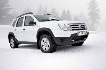 5 999 р. Комплект накладок на колёсные арки Petroil Tuning Renault Duster HS рестайлинг (2015-2021) (Текстурная поверхность)  с доставкой в г. Тольятти. Увеличить фотографию 3