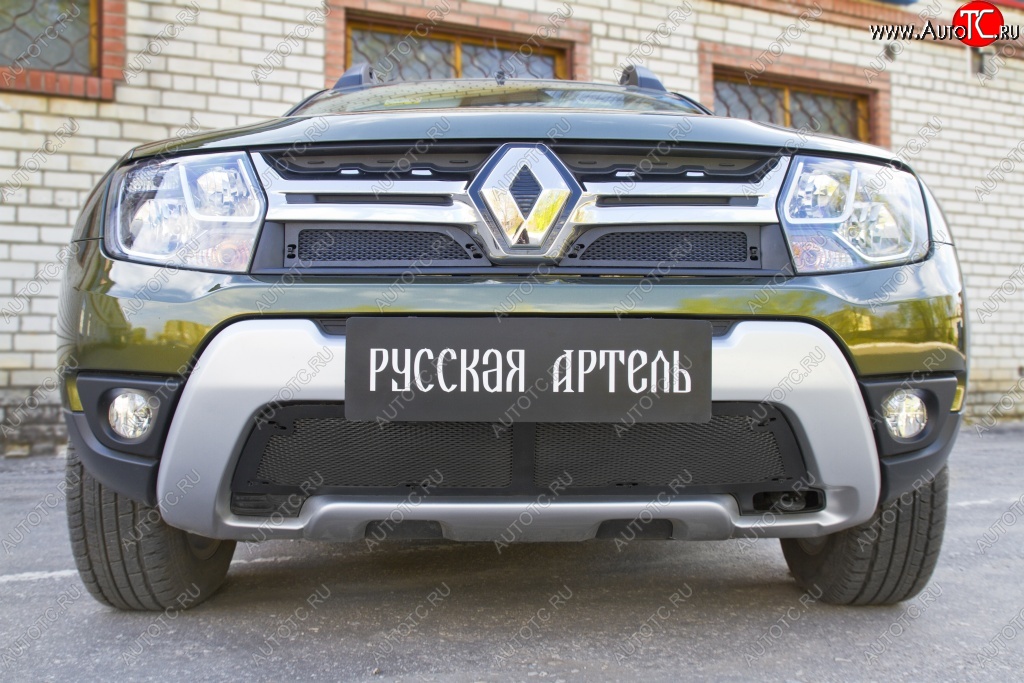 1 139 р. Защитная сетка решетки радиатора РА Renault Duster HS рестайлинг (2015-2021)  с доставкой в г. Тольятти