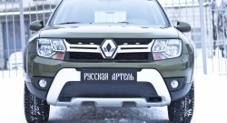 1 539 р. Зимняя заглушка решетки переднего бампера РА  Renault Duster  HS (2015-2021) рестайлинг  с доставкой в г. Тольятти. Увеличить фотографию 2