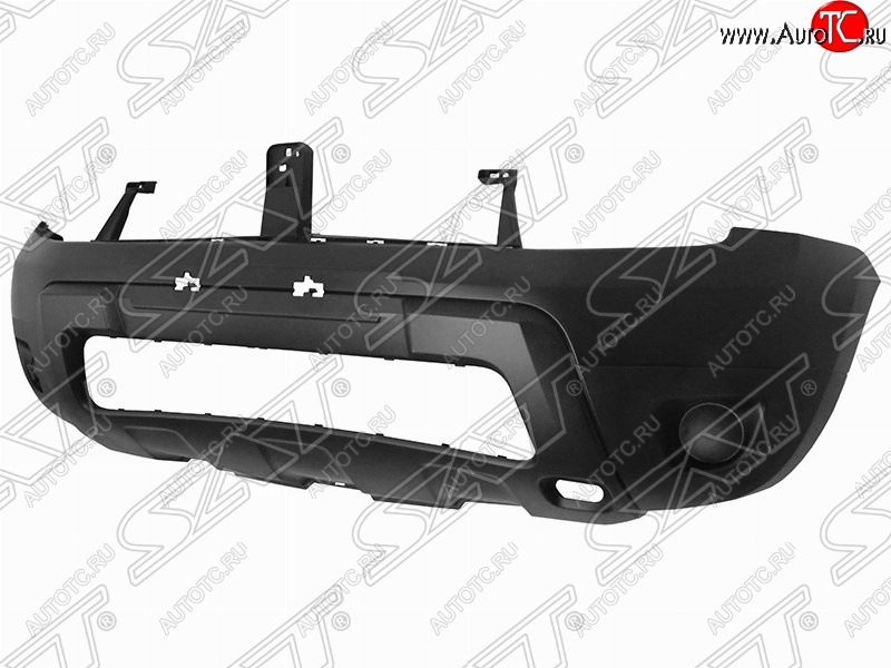 5 599 р. Передний бампер (без ПТФ) SAT Renault Duster HS дорестайлинг (2010-2015) (Неокрашенный)  с доставкой в г. Тольятти