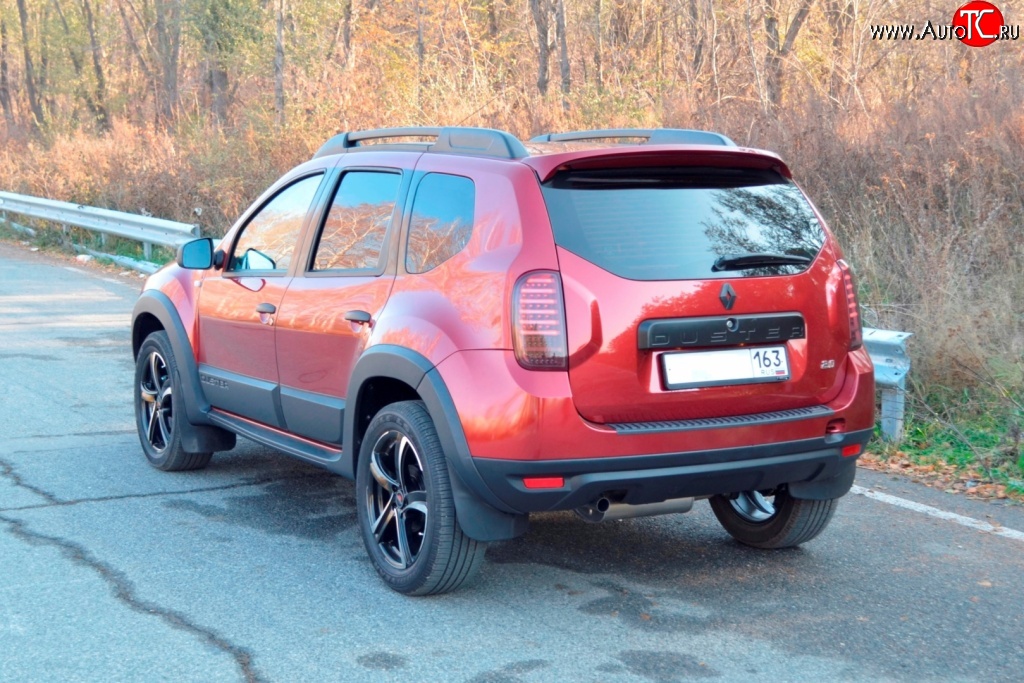 1 249 р. Накладка защитная на верх заднего бампера Kart RS DL Renault Duster HS дорестайлинг (2010-2015)  с доставкой в г. Тольятти