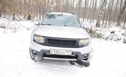 4 599 р. Решётка радиатора DM-Style Renault Duster HS дорестайлинг (2010-2015) (Без сетки, Неокрашенная глянец (под окраску))  с доставкой в г. Тольятти. Увеличить фотографию 3