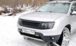 4 599 р. Решётка радиатора DM-Style Renault Duster HS дорестайлинг (2010-2015) (Без сетки, Неокрашенная глянец (под окраску))  с доставкой в г. Тольятти. Увеличить фотографию 2