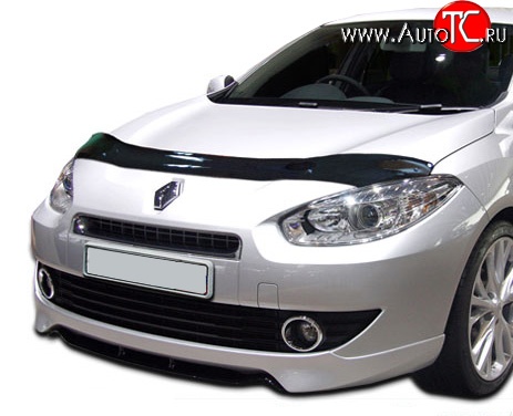 2 799 р. Дефлектор капота NovLine Renault Fluence дорестайлинг (2010-2012)  с доставкой в г. Тольятти