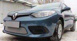 1 539 р. Сетка на бампер Russtal (хром) Renault Fluence дорестайлинг (2010-2012)  с доставкой в г. Тольятти. Увеличить фотографию 2