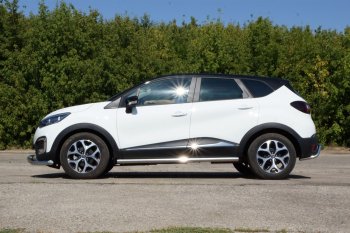 18 849 р. Защита заднего бампера Petroil Tuning Волна (d51) Renault Kaptur дорестайлинг (2016-2020) (Нержавеющая полированная сталь)  с доставкой в г. Тольятти. Увеличить фотографию 3