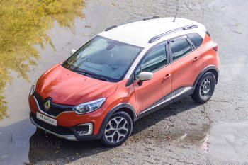 7 899 р. Рейлинги Petroil Tuning Renault Kaptur дорестайлинг (2016-2020) (Цвет: серебристый муар)  с доставкой в г. Тольятти. Увеличить фотографию 4