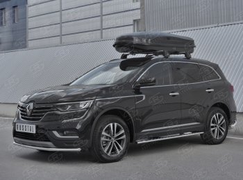 14 999 р. Защита переднего бампера (Ø42 мм, нержавейка) SLITKOFF Renault Koleos 2 (2016-2025)  с доставкой в г. Тольятти. Увеличить фотографию 3