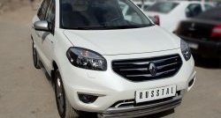 15 349 р. Одинарная защита переднего бампера диаметром 76 мм SLITKOFF Renault Koleos 1 Phase 2 (2011-2013)  с доставкой в г. Тольятти. Увеличить фотографию 2