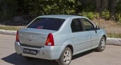 1 239 р. Защитная накладка на задний бампер RA Renault Logan 1 дорестайлинг (2004-2010)  с доставкой в г. Тольятти. Увеличить фотографию 2