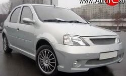 4 249 р. Пороги накладки Street Renault Logan 1 дорестайлинг (2004-2010) (Неокрашенные)  с доставкой в г. Тольятти. Увеличить фотографию 2