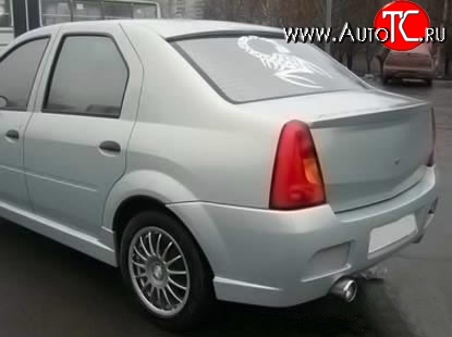 2 699 р. Лип спойлер Street Renault Logan 1 дорестайлинг (2004-2010) (Неокрашенный)  с доставкой в г. Тольятти