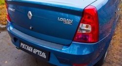 1 339 р. Защитная накладка на задний бампер RA Renault Logan 1 рестайлинг (2010-2016)  с доставкой в г. Тольятти. Увеличить фотографию 4