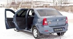 1 529 р. Накладки на порожки автомобиля RA Renault Logan 1 рестайлинг (2010-2016) (Комплект (4 шт.))  с доставкой в г. Тольятти. Увеличить фотографию 2