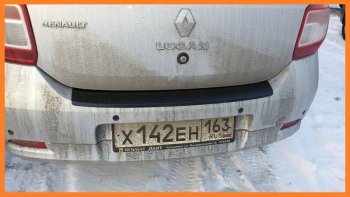 1 089 р. Накладка защитная на задний бампер Yuago Renault Logan 2 рестайлинг (2018-2025)  с доставкой в г. Тольятти. Увеличить фотографию 4