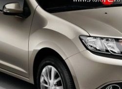 Переднее правое крыло (без отв. под повторитель) Стандартное Renault Sandero (B8) дорестайлинг (2014-2018) ()