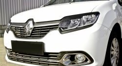 699 р. Реснички на фары RA Renault Logan 2 дорестайлинг (2014-2018) (Неокрашенные)  с доставкой в г. Тольятти. Увеличить фотографию 4