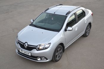 6 449 р. Рейлинги Petroil Tuning Комфорт Renault Logan 2 дорестайлинг (2014-2018) (Серебристый муар)  с доставкой в г. Тольятти. Увеличить фотографию 6