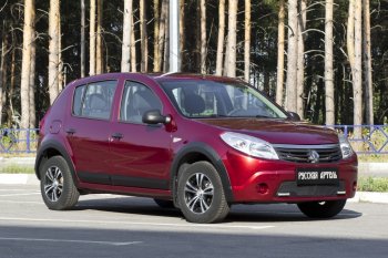 Накладки на колёсную арку RA (Передняя правая) Renault (Рено) Sandero Stepway (Сандеро-Степвэй)  (BS) (2010-2014) (BS)  (Поверхность шагрень)