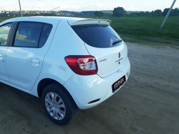 6 499 р. Спойлер INMAX Renault Sandero (B8) дорестайлинг (2014-2018) (неокрашенный)  с доставкой в г. Тольятти. Увеличить фотографию 12