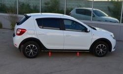 Комплект порогов KART RS NEW Renault Sandero (B8) дорестайлинг (2014-2018)