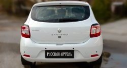 499 р. Реснички задних фонарей RA Renault Sandero (B8) дорестайлинг (2014-2018) (Неокрашенные)  с доставкой в г. Тольятти. Увеличить фотографию 2