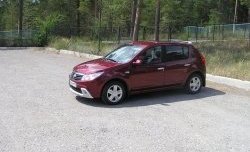 2 799 р. Низкая накладка Kart на передний бампер Renault Sandero (BS) (2009-2014) (Неокрашенная)  с доставкой в г. Тольятти. Увеличить фотографию 2