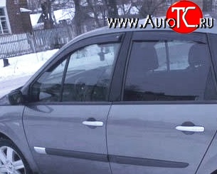 2 069 р. Дефлекторы окон (ветровики) Novline 4 шт Renault Scenic 2 (2003-2009)  с доставкой в г. Тольятти