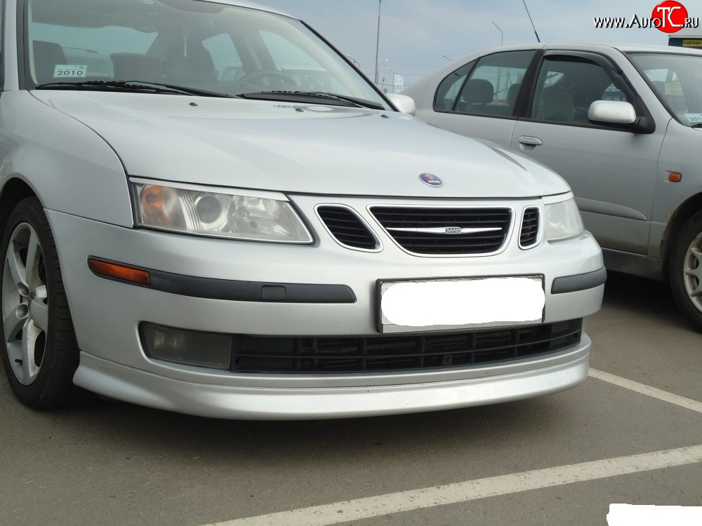 7 299 р. Накладка Sport на передний бампер SAAB 9-3 YS3F седан дорестайлинг (2003-2007)  с доставкой в г. Тольятти