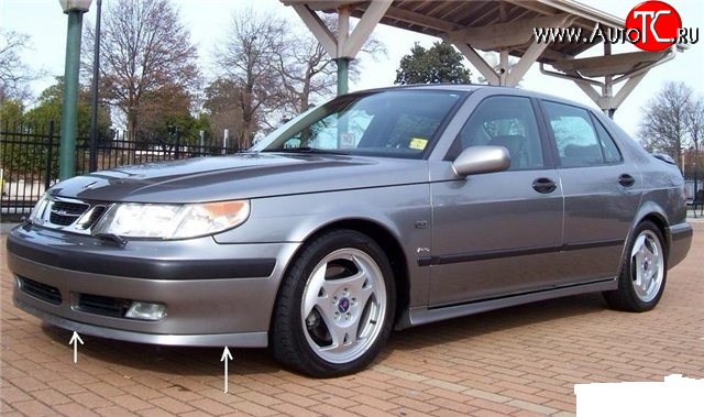 7 099 р. Накладка Sport на передний бампер SAAB 9-5 YS3E cедан дорестайлинг (1997-2001)  с доставкой в г. Тольятти