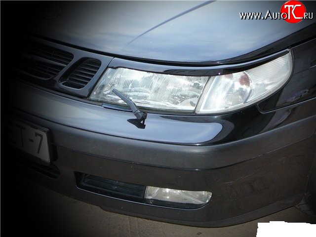 1 119 р. Реснички Sport на фары SAAB 9-5 YS3E cедан дорестайлинг (1997-2001)  с доставкой в г. Тольятти