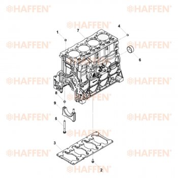 92 999 р. Блок цилиндров ISF 3.8 (Евро 4) HAFFEN ГАЗ Валдай Некст (2020-2024)  с доставкой в г. Тольятти. Увеличить фотографию 6