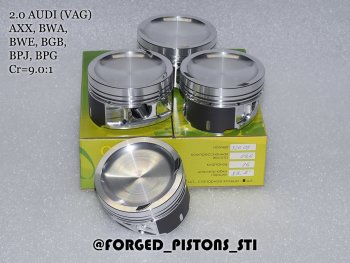 Поршни (VolksWagen 2,0 AXX (CR=9,0) кольца 1,2/1,5/2,0) СТИ Audi A3 (8P1 хэтчбэк 3 дв.,  8PA хэтчбэк 5 дв.), Volkswagen Golf (5), Passat (B6) ()