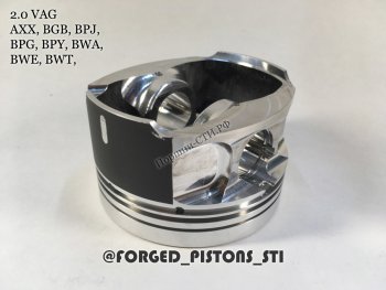 Поршни (VolksWagen 2,0 AXX (CR=10,5) кольца 1,2/1,5/2,0) СТИ Audi A3 (8P1 хэтчбэк 3 дв.,  8PA хэтчбэк 5 дв.), Volkswagen Golf (5), Passat (B6) ()