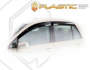 Ветровики дверей CA-Plastic Nissan (Нисан) Tiida Latio (тиида)  C11 (2004-2012) C11 седан (, Крепление на клипсы)