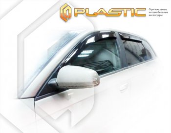 Ветровики дверей CA-Plastic Audi A3 8PA хэтчбэк 5 дв. 1-ый рестайлинг (2004-2008)  (Classic полупрозрачный)