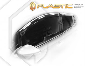 2 049 р. Дефлектора окон CA-Plastic Nissan Leaf 2 (ZE1) (2017-2025) (серия Classic полупрозрачный)  с доставкой в г. Тольятти. Увеличить фотографию 2