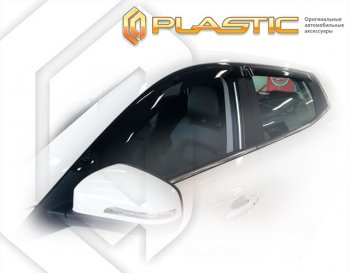 2 099 р. Дефлектора окон CA-Plastic  Chery Tiggo 4 Pro (2021-2025) (серия Classic полупрозрачный)  с доставкой в г. Тольятти. Увеличить фотографию 2