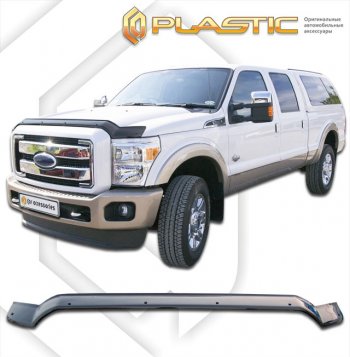 Дефлектор капота (exclusive) CA-Plastic Ford (Форд) F350 (ф350)  P473 PickUp CrewCab (2010-2016) P473 PickUp CrewCab