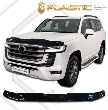 Дефлектор капота (exclusive) CA-Plastic Toyota (Тойота) Land Cruiser (Лэнд)  J300 (2021-2024) J300 дорестайлинг