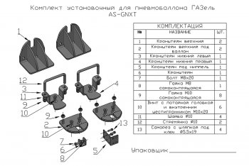 27 999 р. Пневмоподвеска на задний мост (для стандартной подвески) РИФ  ГАЗ ГАЗель ( 3302,  2705,  3221,  3221,Бизнес,  2705,Бизнес,  3302,Бизнес) - ГАЗель Next ( A21,A22, С41, С42,  A21,A22, С41, С42, Фермер,  A60,A63, A64,  A62,А65,  A31,A32, C45, C46)  с доставкой в г. Тольятти. Увеличить фотографию 7