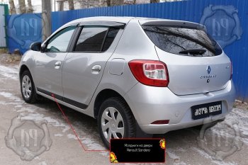 Задний левый молдинг на дверь Русская Артель Renault Sandero (B8) дорестайлинг (2014-2018)